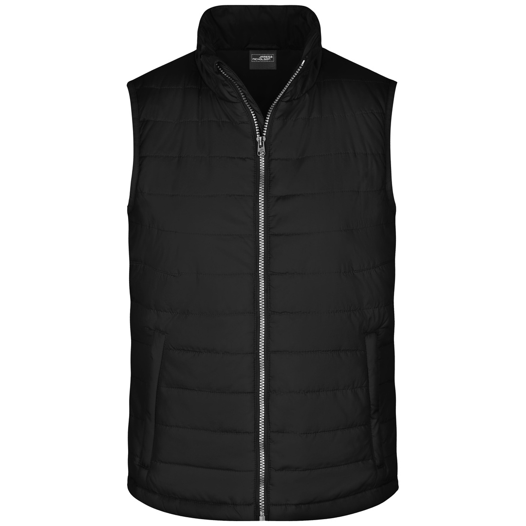 James & Nicholson leichte, wattierte Steppweste JN 1136 Gr. 3XL schwarz