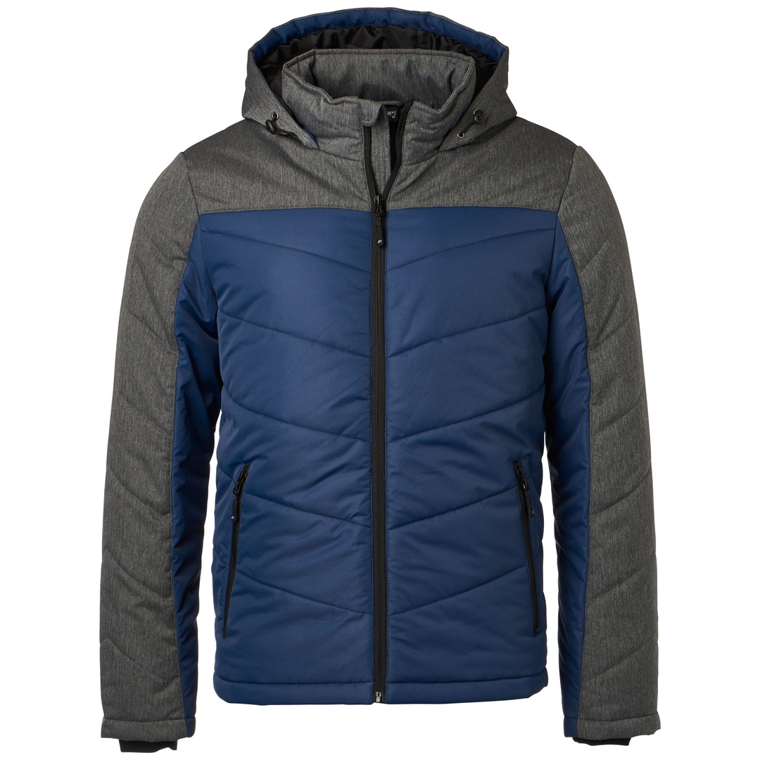 James & Nicholson sportliche Winterjacke JN1134 Gr. 2XL navy/anthrazit-melange