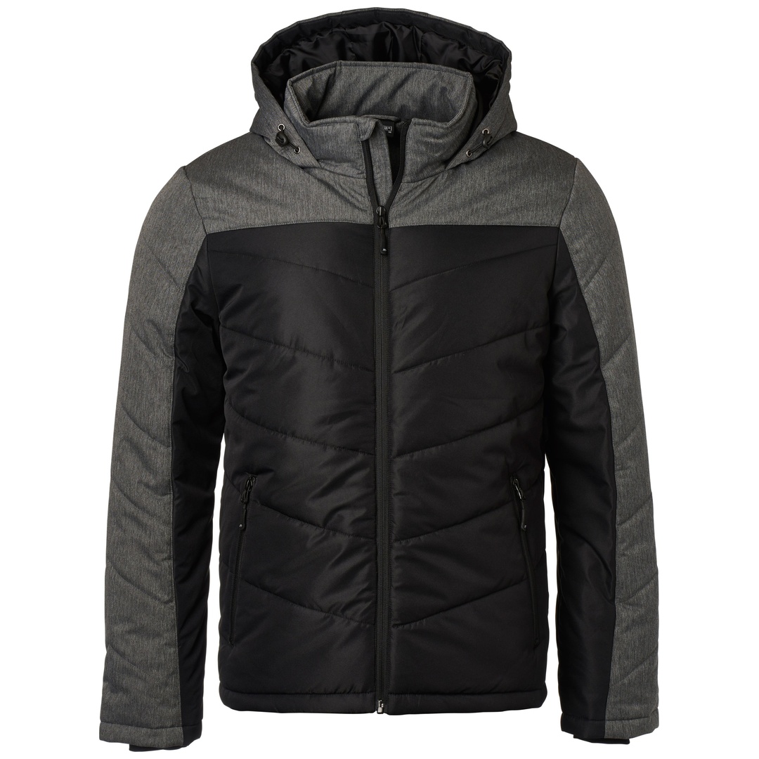 James & Nicholson sportliche Winterjacke JN1134 Gr. S schwarz/anthrazit-melange