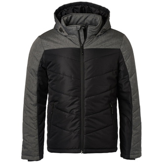 James & Nicholson sportliche Winterjacke JN1134 Gr. 3XL schwarz/anthrazit-melange