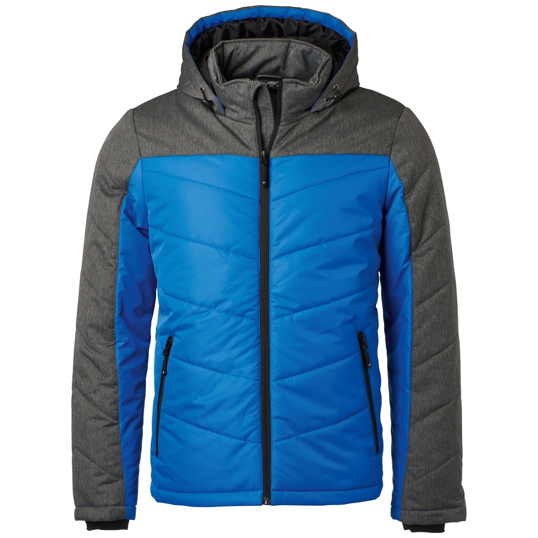 James & Nicholson sportliche Winterjacke JN1134 Gr. S royal/anthrazit-melange