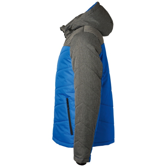 James & Nicholson sportliche Winterjacke JN1134 Gr. S royal/anthrazit-melange - 2