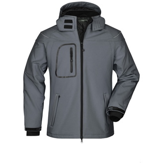 James & Nicholson Wintersoftshelljacke Herren JN1000 Gr. S carbon