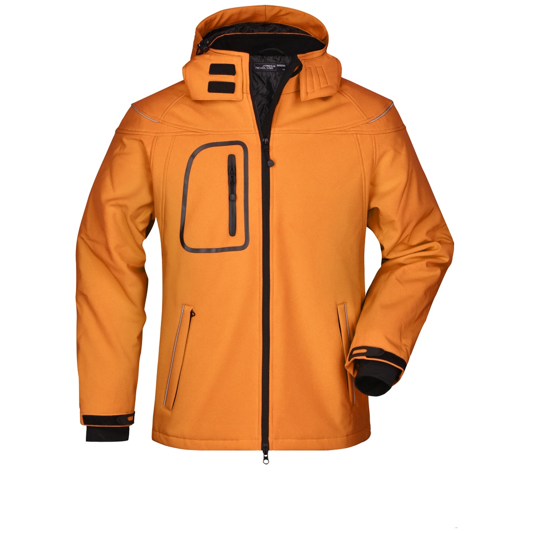 James & Nicholson Wintersoftshelljacke Herren JN1000 Gr. S orange