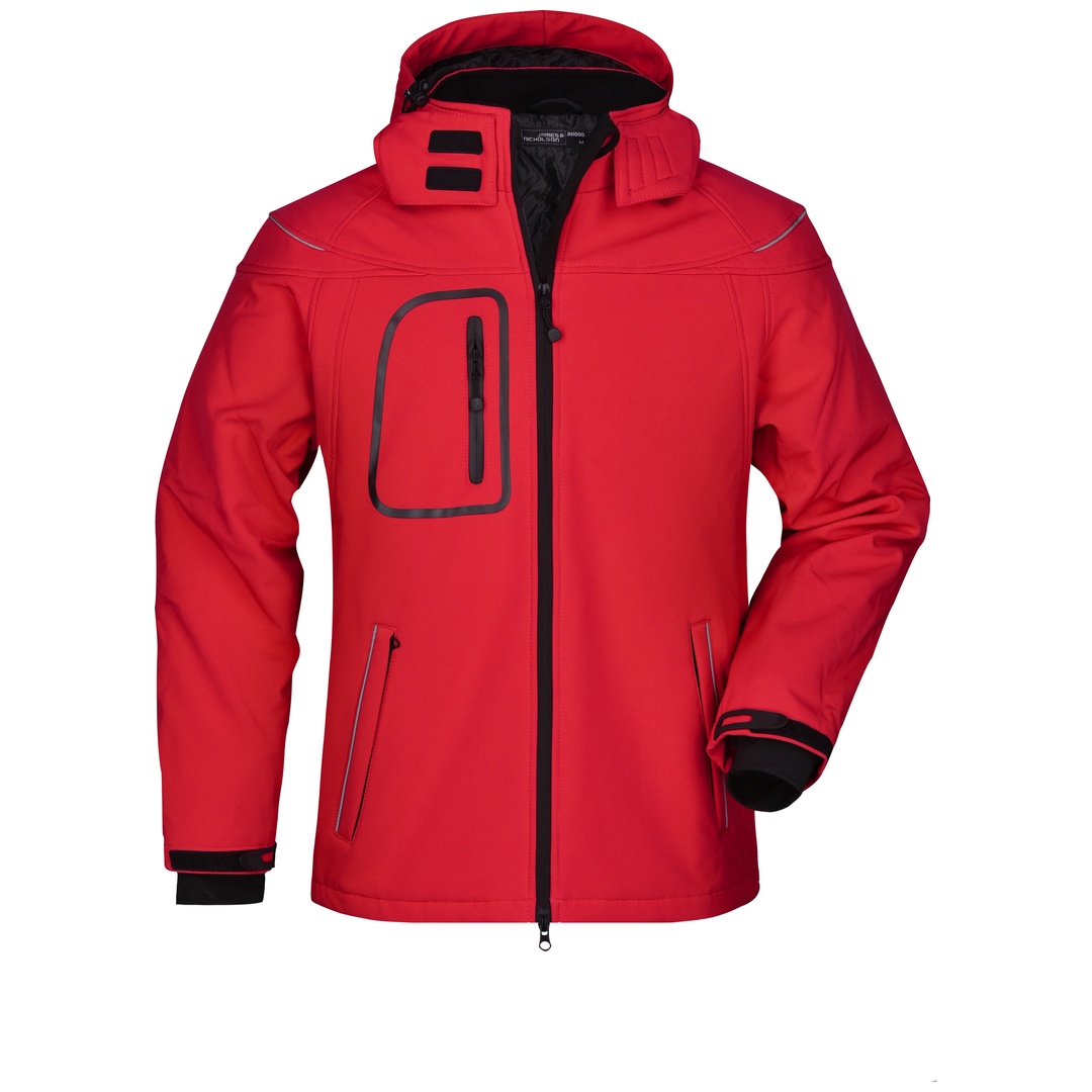 James & Nicholson Wintersoftshelljacke Herren JN1000 Gr. M rot