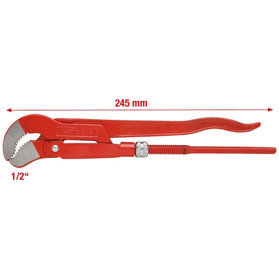 KS Tools 45° gewinkelte Eckrohrzange, 1/2, auf Hänger