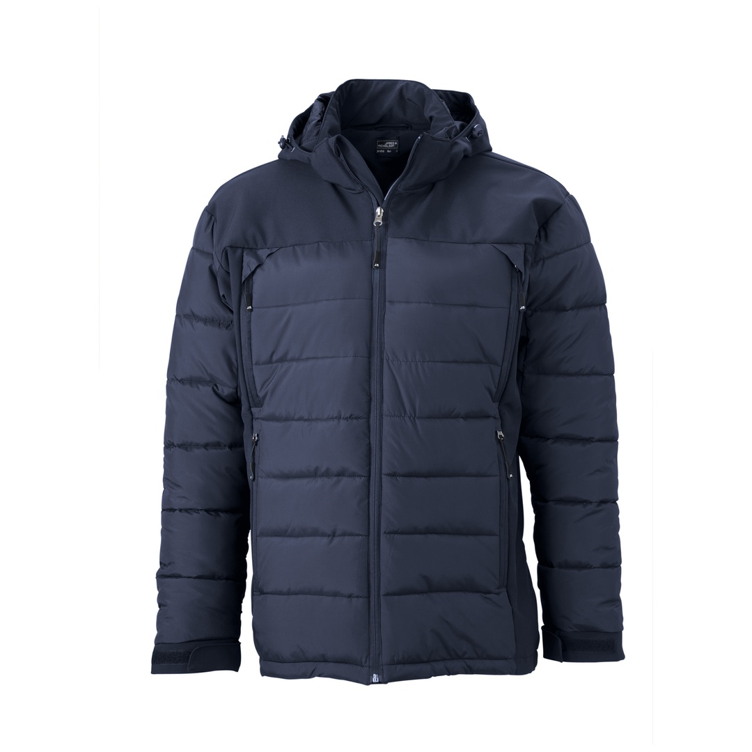 James & Nicholson Mens Outdoor Hybrid Jacket JN1050 Gr. M navy