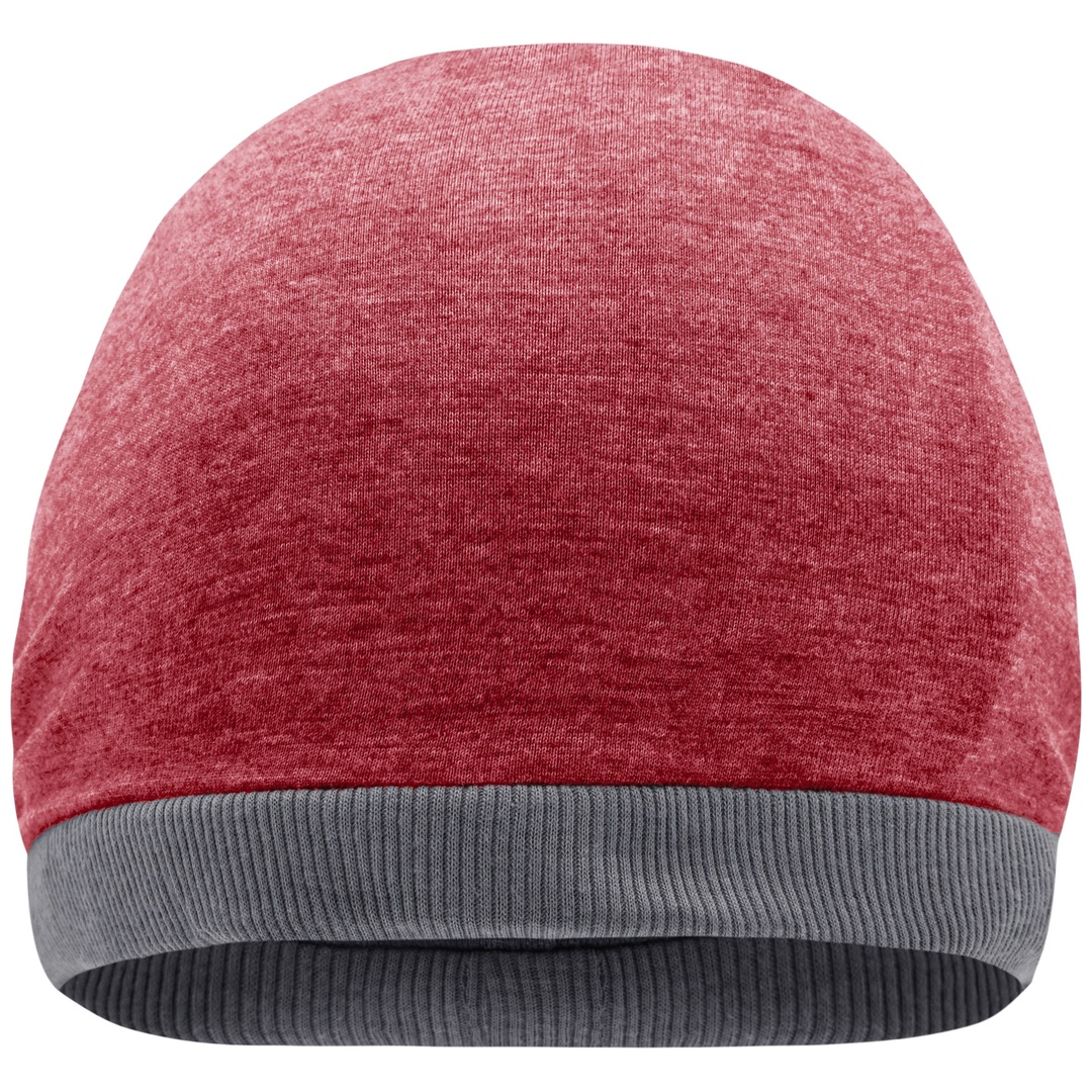 myrtle beach Legere Streetwear Mütze MB6577 Gr. one size wine-melange/dark-grey