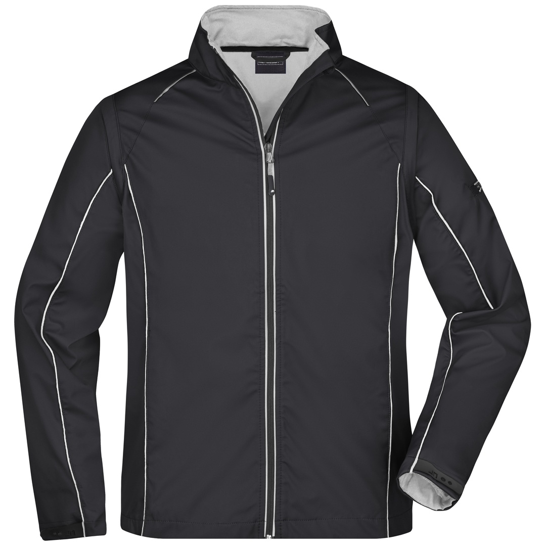 James & Nicholson Herren Zip-Off Softshell Jacke JN1122 Gr. L black/silver