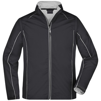 James & Nicholson Herren Zip-Off Softshell Jacke JN1122 Gr. XL black/silver