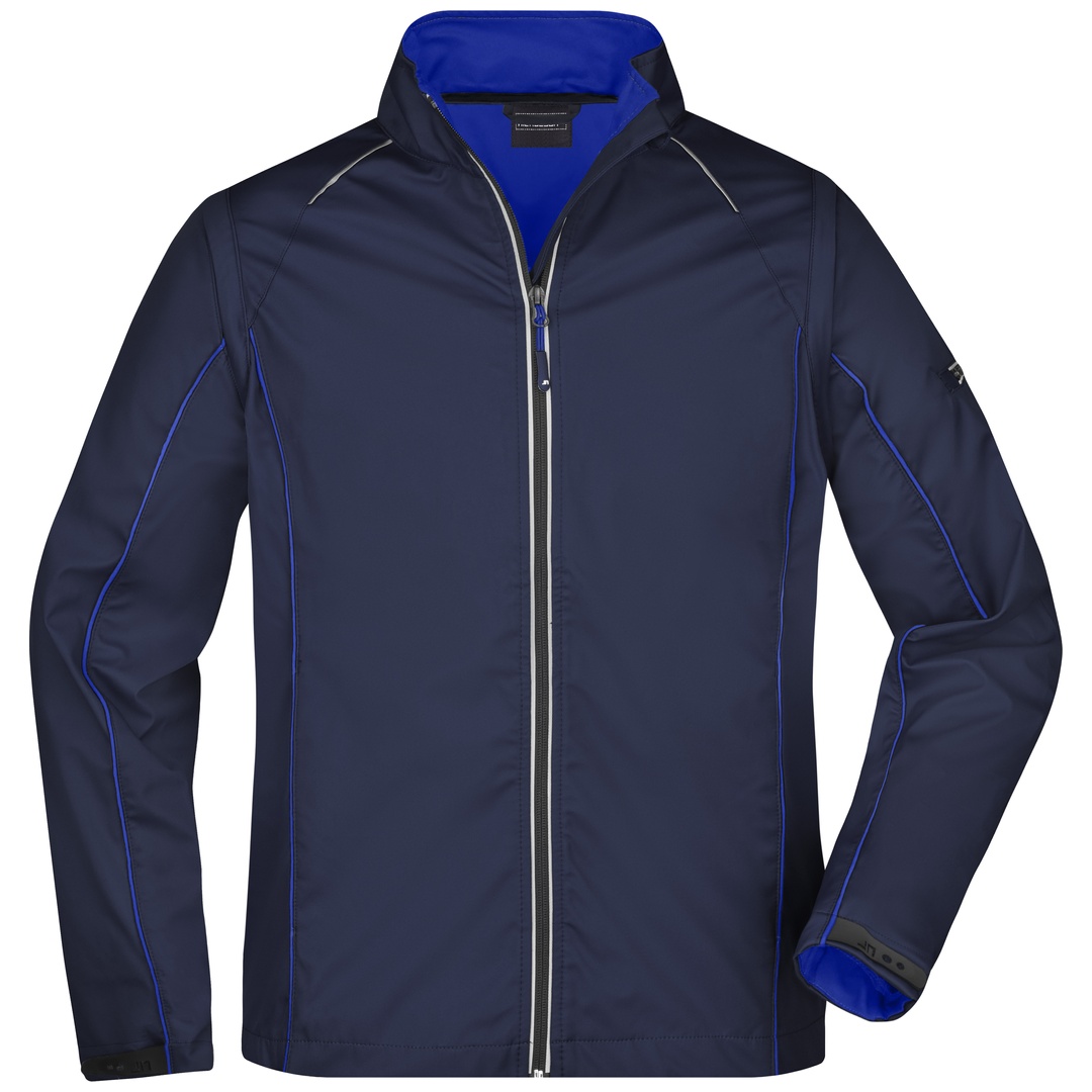 James & Nicholson Herren Zip-Off Softshell Jacke JN1122 Gr. M navy/royal