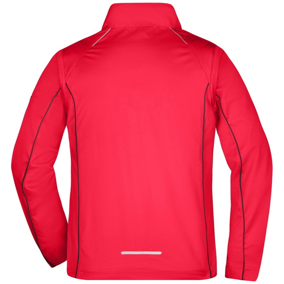 James & Nicholson Herren Zip-Off Softshell Jacke JN1122 Gr. XL red/black - 3