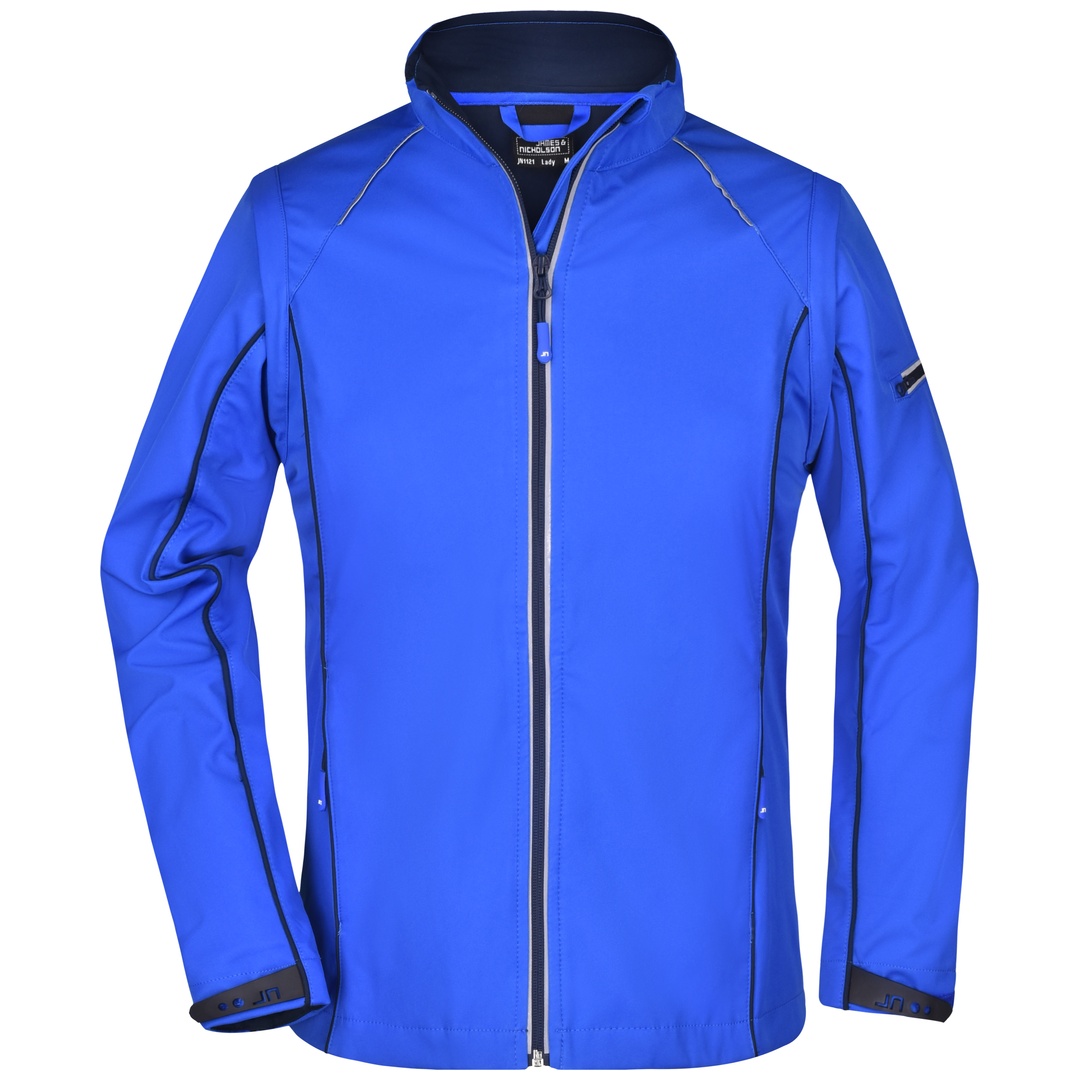 James & Nicholson Damen Zip-Off Softshell Jacke JN1121 Gr. XL nautic-blue/navy