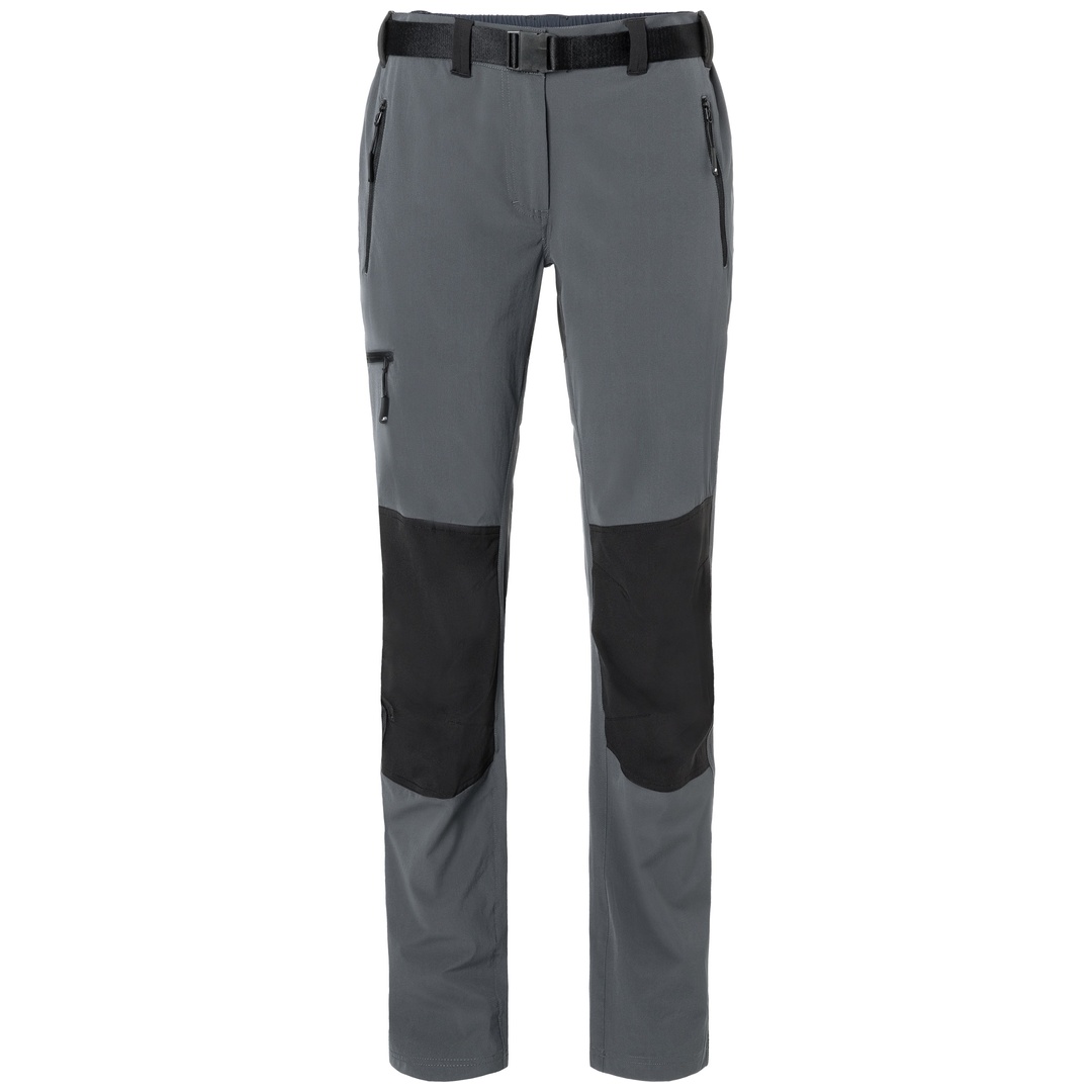 James & Nicholson Bi-elastische Damen Trekkinghose JN1205 Gr. 2XL carbon/black