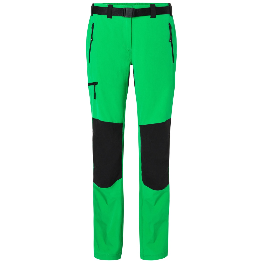 James & Nicholson Bi-elastische Damen Trekkinghose JN1205 Gr. S fern-green/black