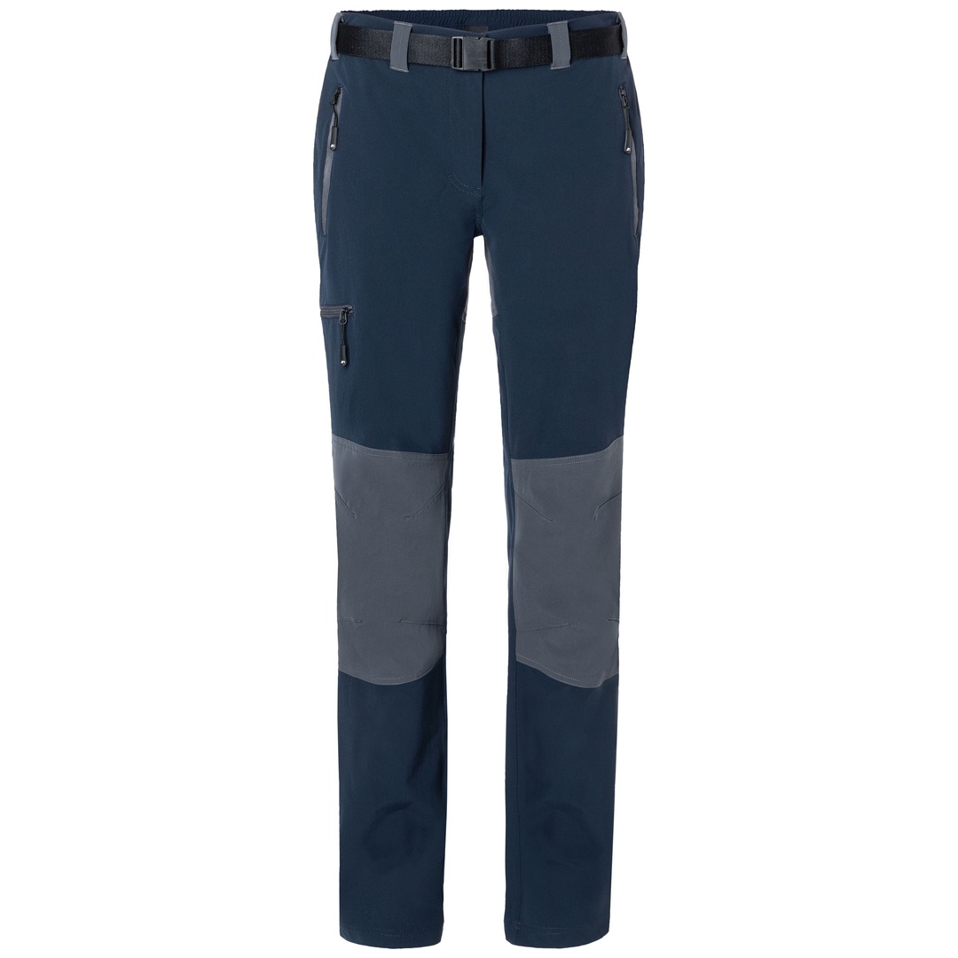 James & Nicholson Bi-elastische Damen Trekkinghose JN1205 Gr. XL navy/carbon