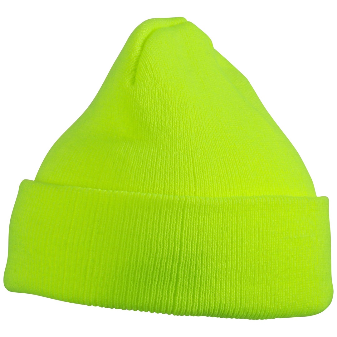 myrtle beach Klassische Kinder-Strick-Mütze MB7501 Gr. Einheitsgröße neon-yellow