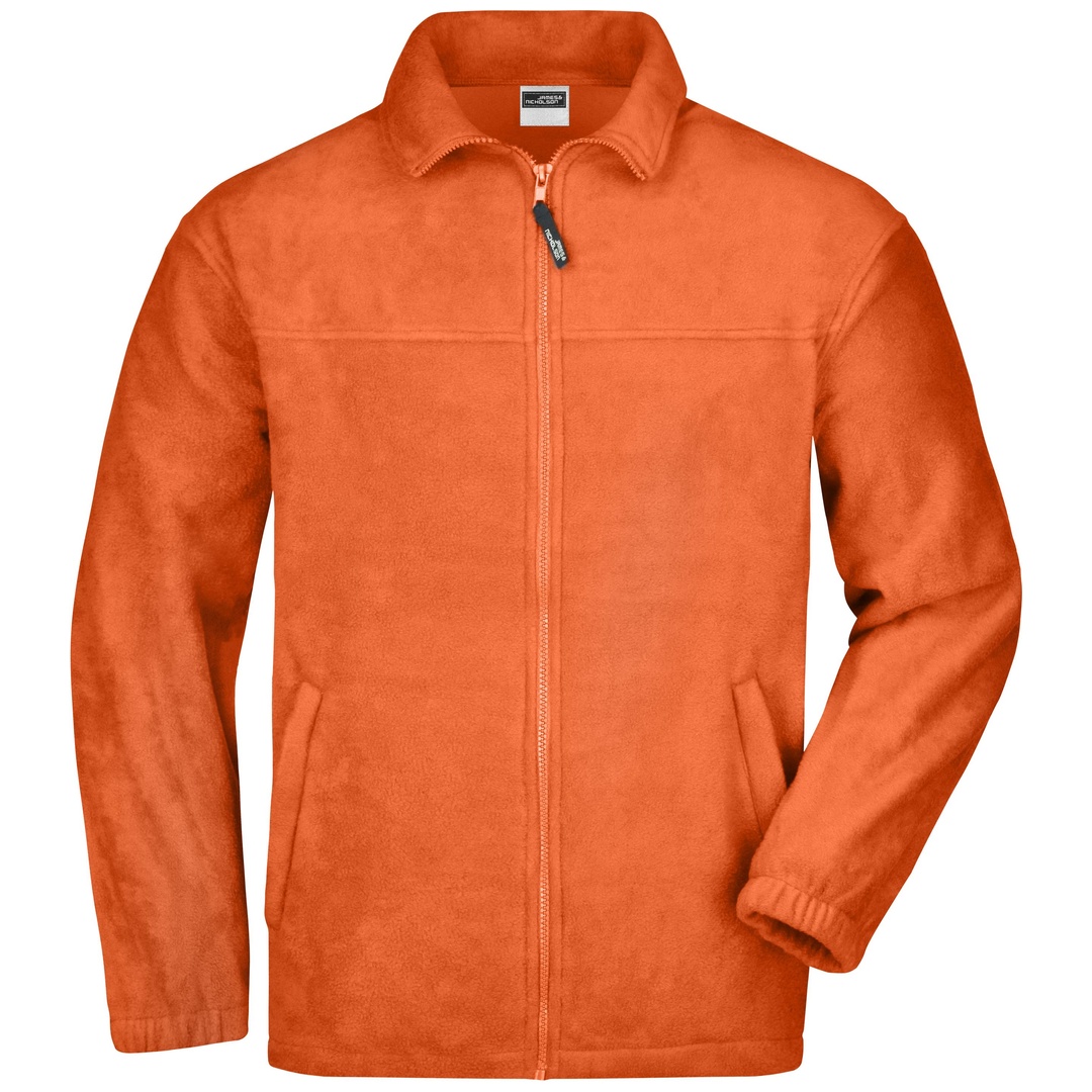 James & Nicholson Full-Zip Herren Fleecejacke JN044 Gr. S orange