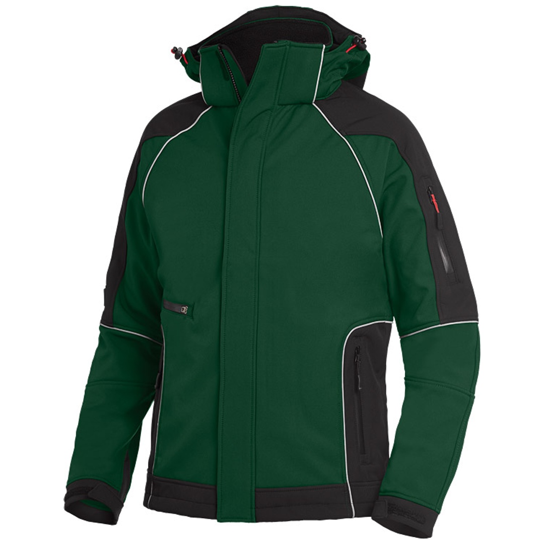 FHB Softshell-Jacke Walter 78518 Gr. XL grün/schwarz