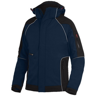 FHB WALTER Softshelljacke, marine-schwarz, Gr. XL