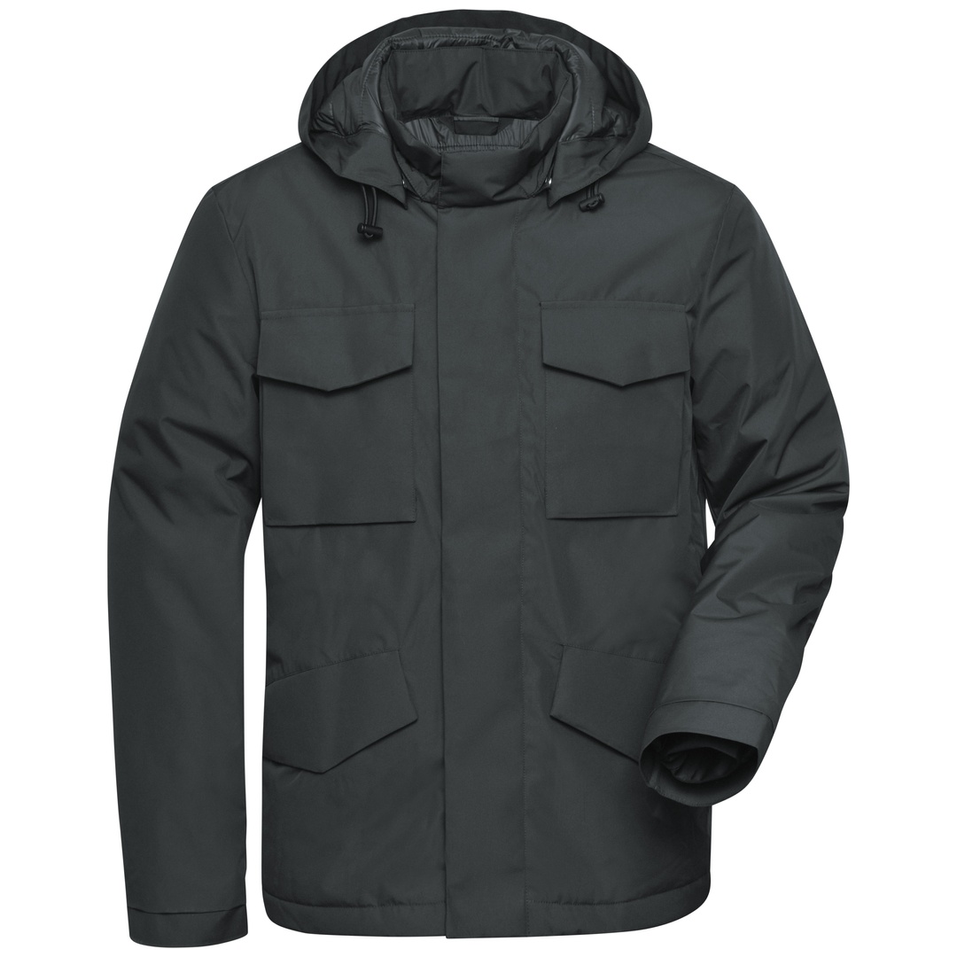 James & Nicholson wattierte Herren Businessjacke JN1158 Gr. XL graphit