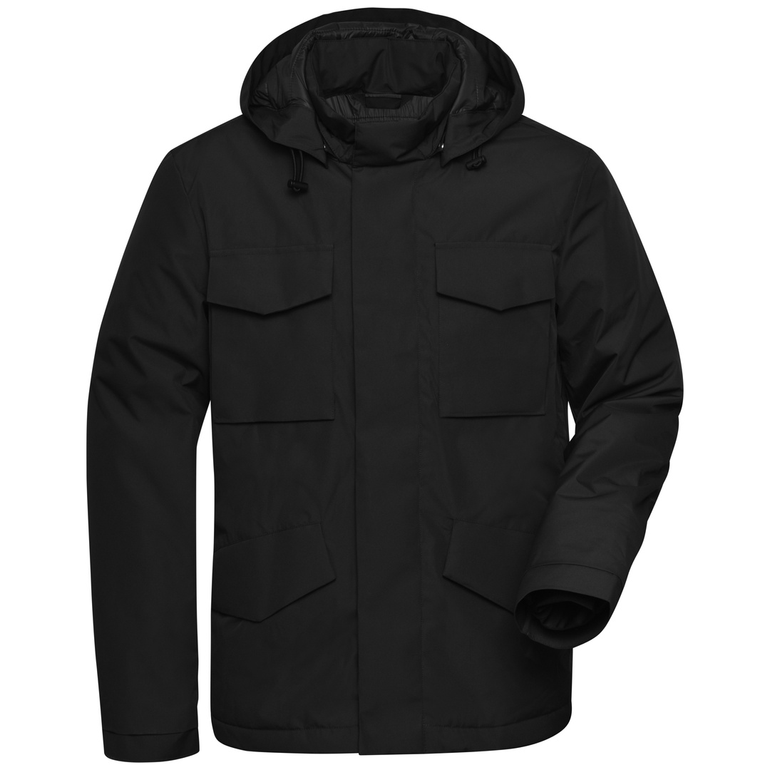 James & Nicholson wattierte Herren Businessjacke JN1158 Gr. S schwarz