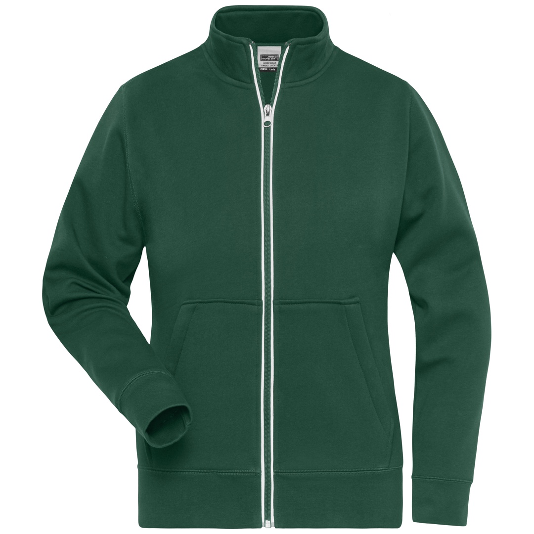 James & Nicholson Fleecejacke Damen JN1809 Gr. L dark-green