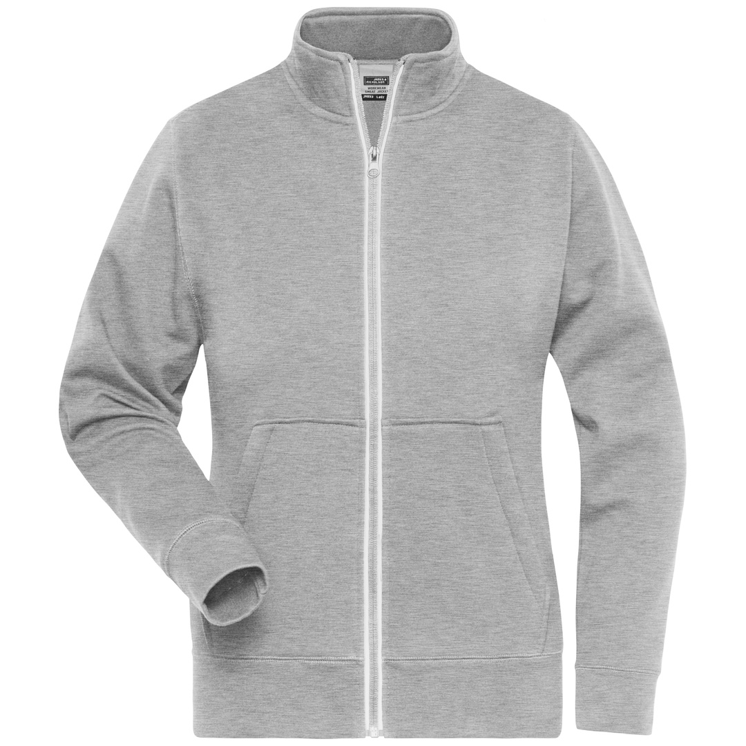 James & Nicholson Fleecejacke Damen JN1809 Gr. M grey-heather