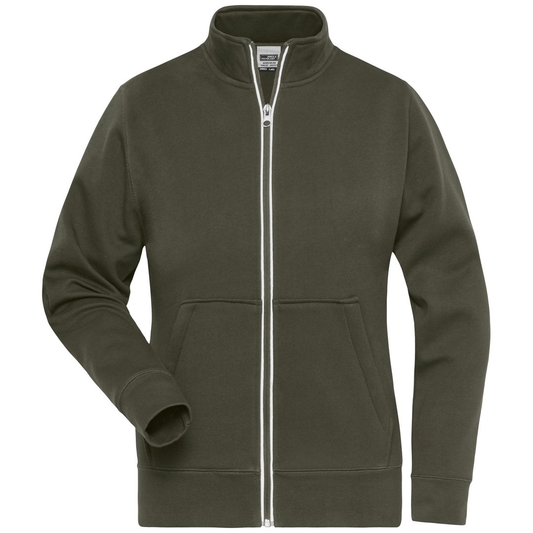 James & Nicholson Fleecejacke Damen JN1809 Gr. 2XL olive