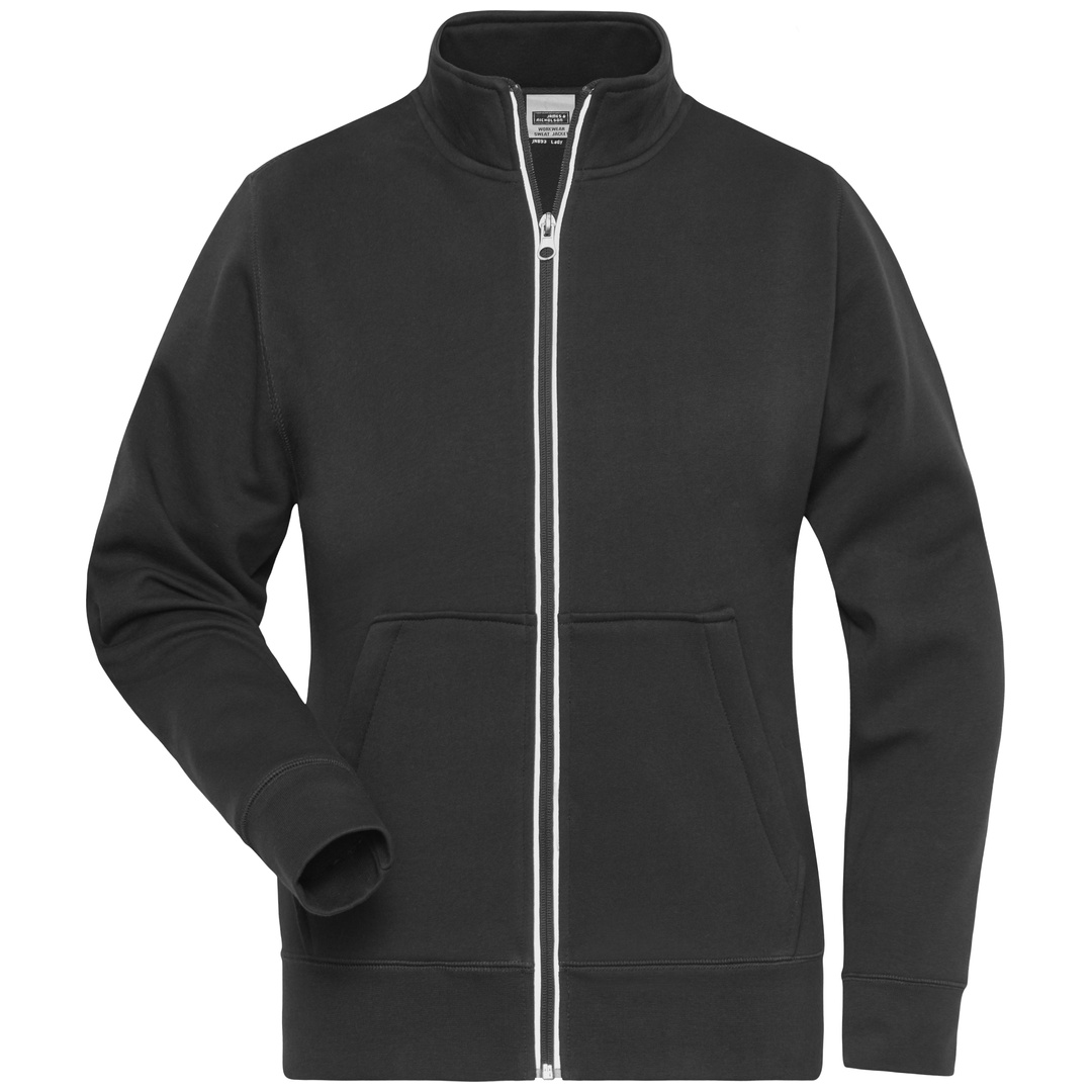 James & Nicholson Fleecejacke Damen JN1809 Gr. M schwarz