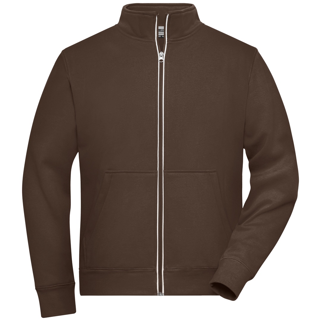 James & Nicholson Fleecejacke Herren JN1810 Gr. XL braun