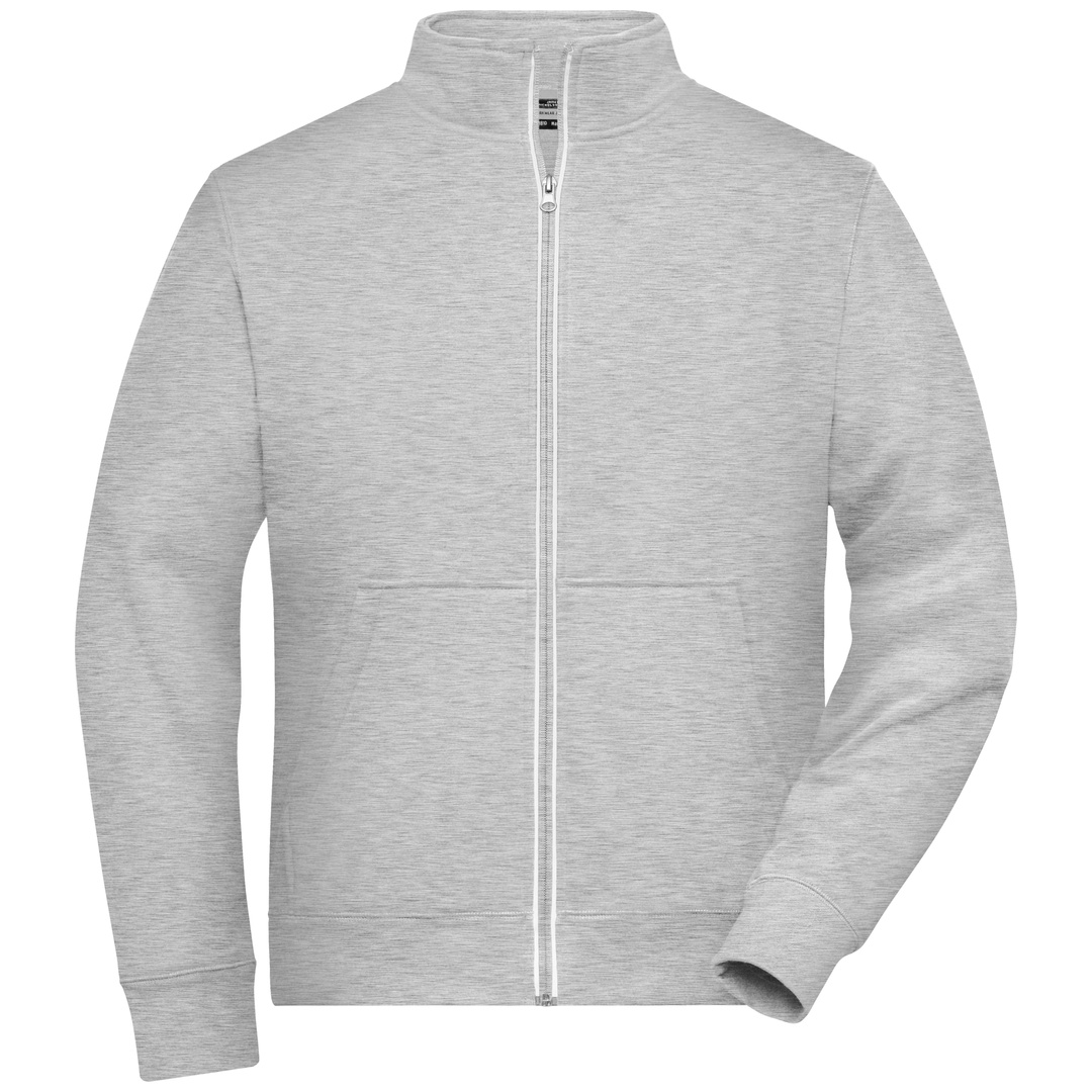 James & Nicholson Fleecejacke Herren JN1810 Gr. 4XL grey-heather