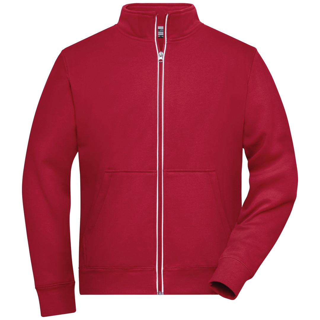 James & Nicholson Fleecejacke Herren JN1810 Gr. 4XL rot