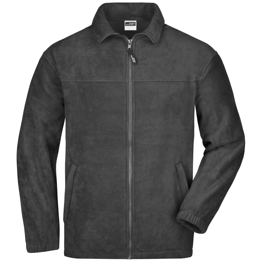 James & Nicholson Full-Zip Herren Fleecejacke JN044 Gr. 3XL dark-grey