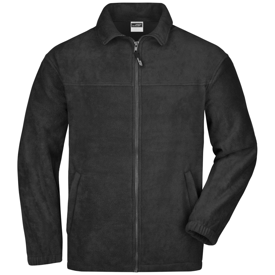James & Nicholson Full-Zip Herren Fleecejacke JN044 Gr. 3XL schwarz
