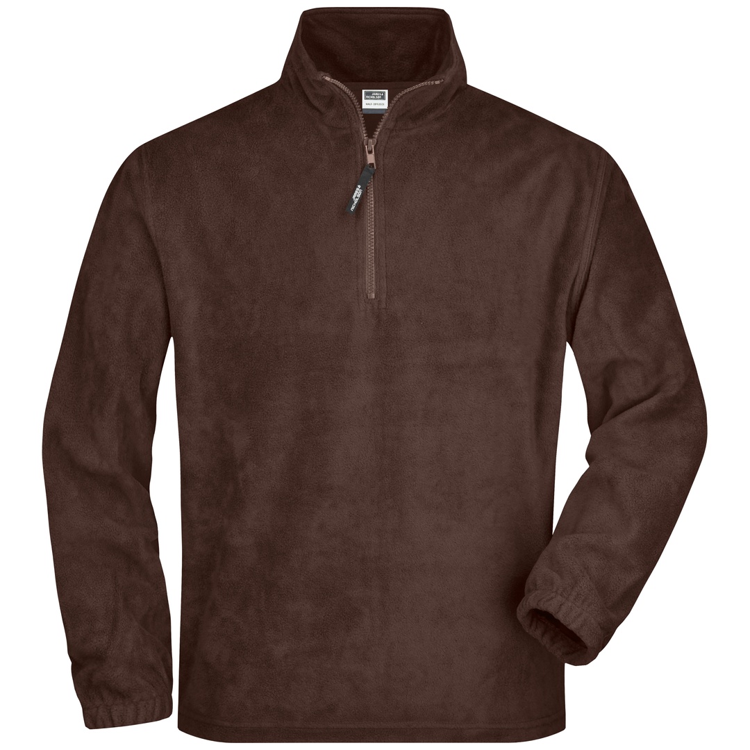 James & Nicholson Sweatshirt in schwerer Fleece-Qualität JN043 Gr. L brown