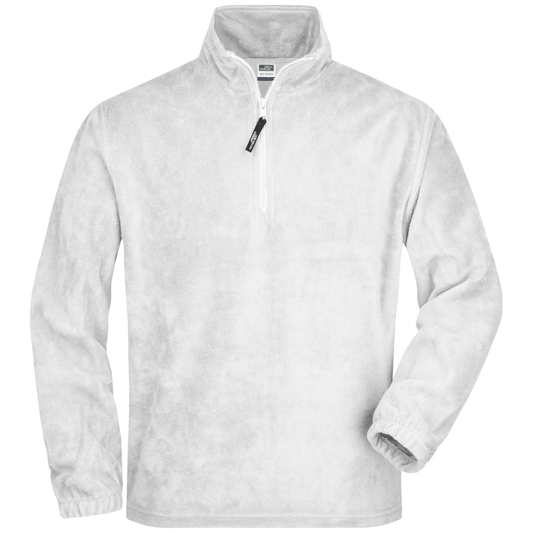James & Nicholson Sweatshirt in schwerer Fleece-Qualität JN043 Gr. S white