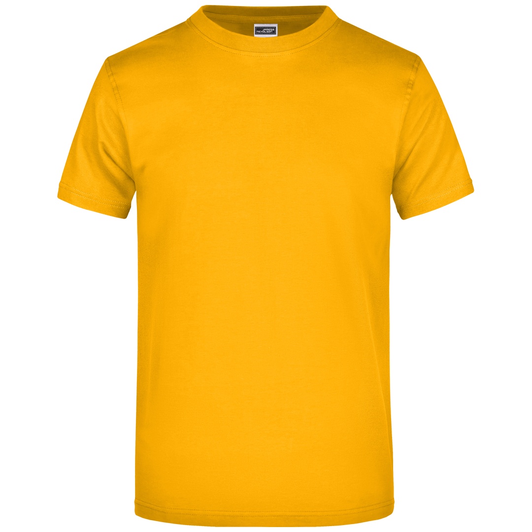 James & Nicholson Damen/Herren Komfort T-Shirt JN002 Gr. L gold-yellow