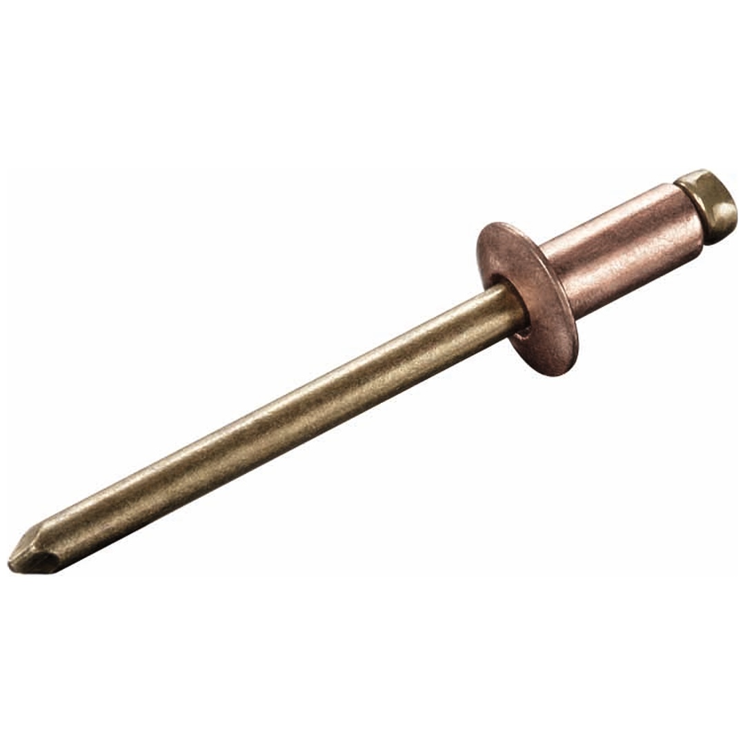 Goebel Blindniete STANDARD - Kupfer / Bronze - Flachrundkopf - 3 x 8, Klemmbereich 3-5,5 mm