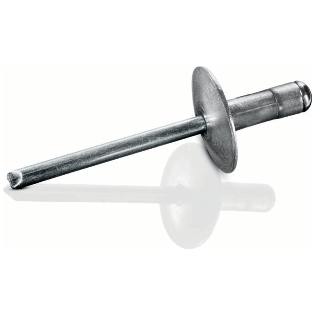 Goebel Mehrbereichsblindniete MULTI - Aluminium / Edelstahl A2 - Großkopf K16 - 4,8 x 16,9