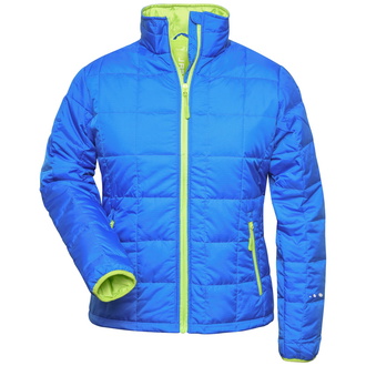 James & Nicholson Steppjacke Damen JN1034 Gr. S aqua/lime-green