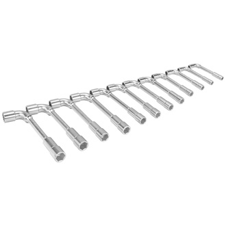 Bahco Metrischer, gekröpfter Doppelsteckschlüssel-Satz mit 12x6-Punkt-Dynamic-Drive-Profil - 12 Stück/Packung