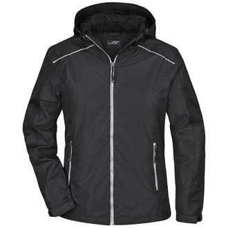 James & Nicholson Sportliche, funktionale Outdoorjacke Damen JN1117 Gr. S black/silver