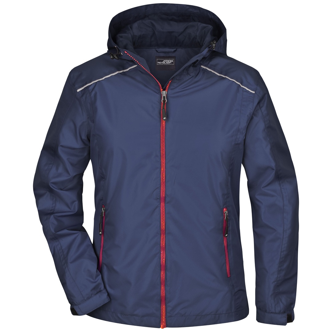 James & Nicholson Sportliche, funktionale Outdoorjacke Damen JN1117 Gr. XL navy/red
