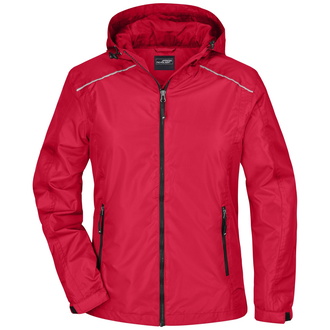 James & Nicholson Sportliche, funktionale Outdoorjacke Damen JN1117 Gr. M red/black