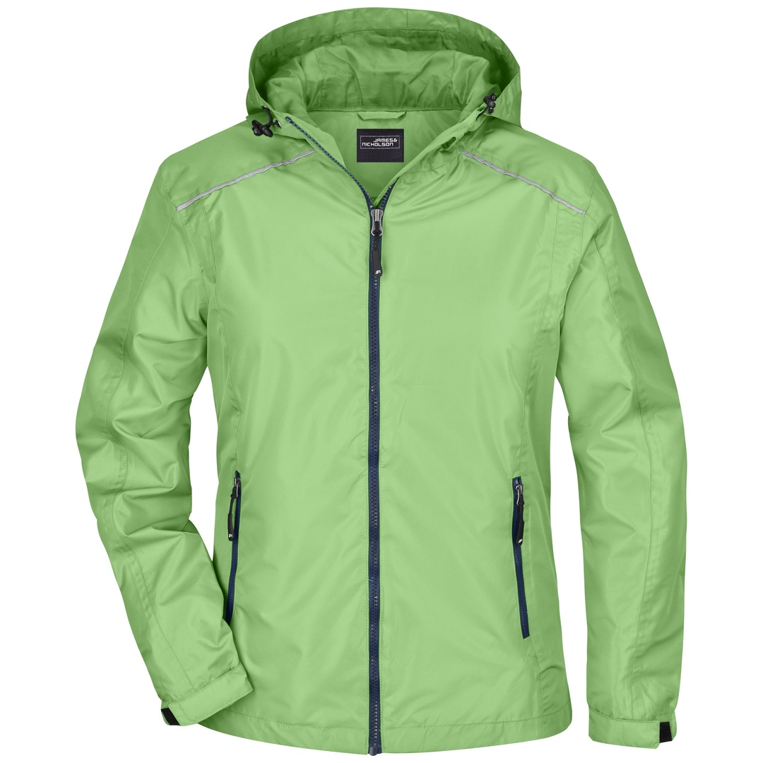 James & Nicholson Sportliche, funktionale Outdoorjacke Damen JN1117 Gr. S spring-green/navy