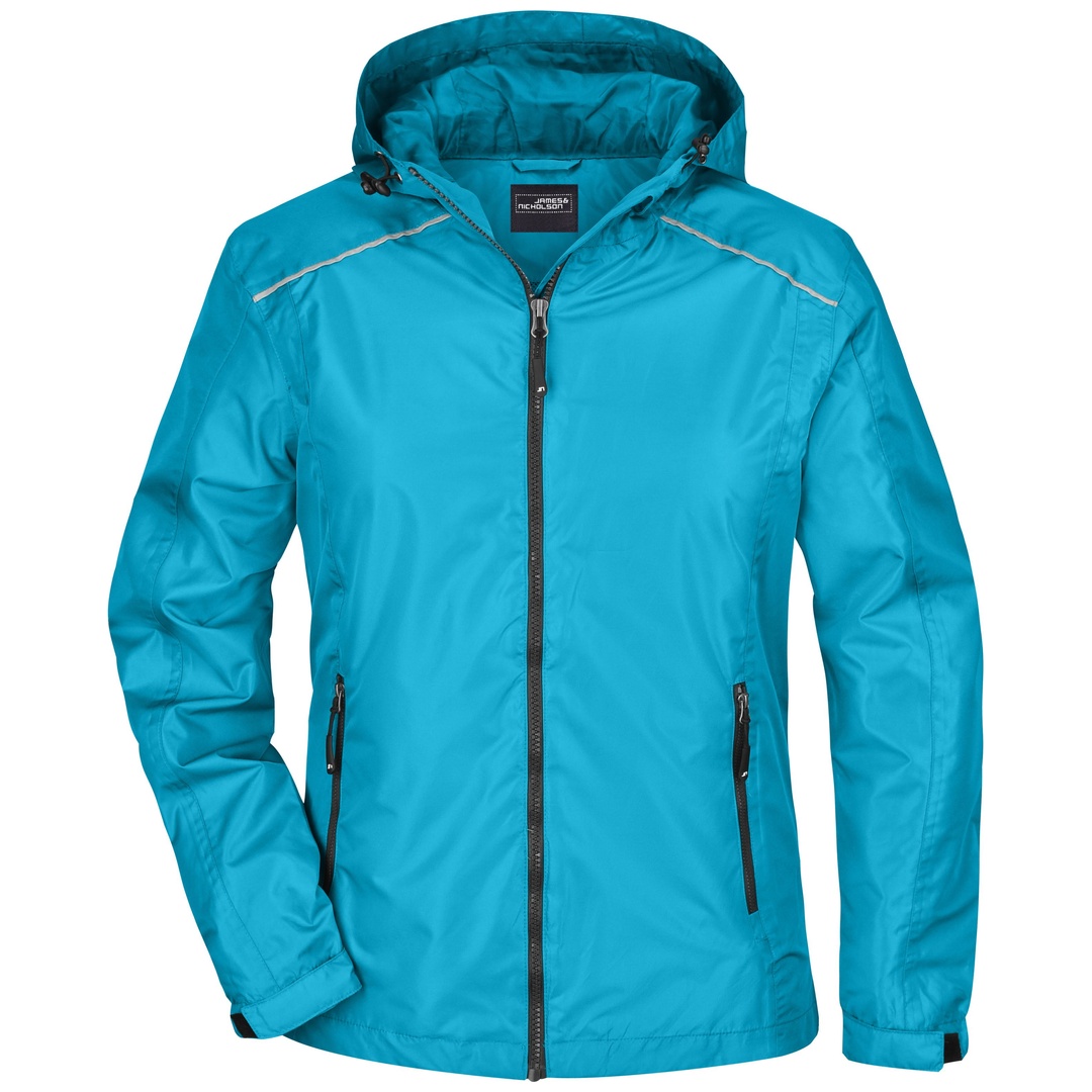 James & Nicholson Sportliche, funktionale Outdoorjacke Damen JN1117 Gr. 2XL turquoise/iron-grey