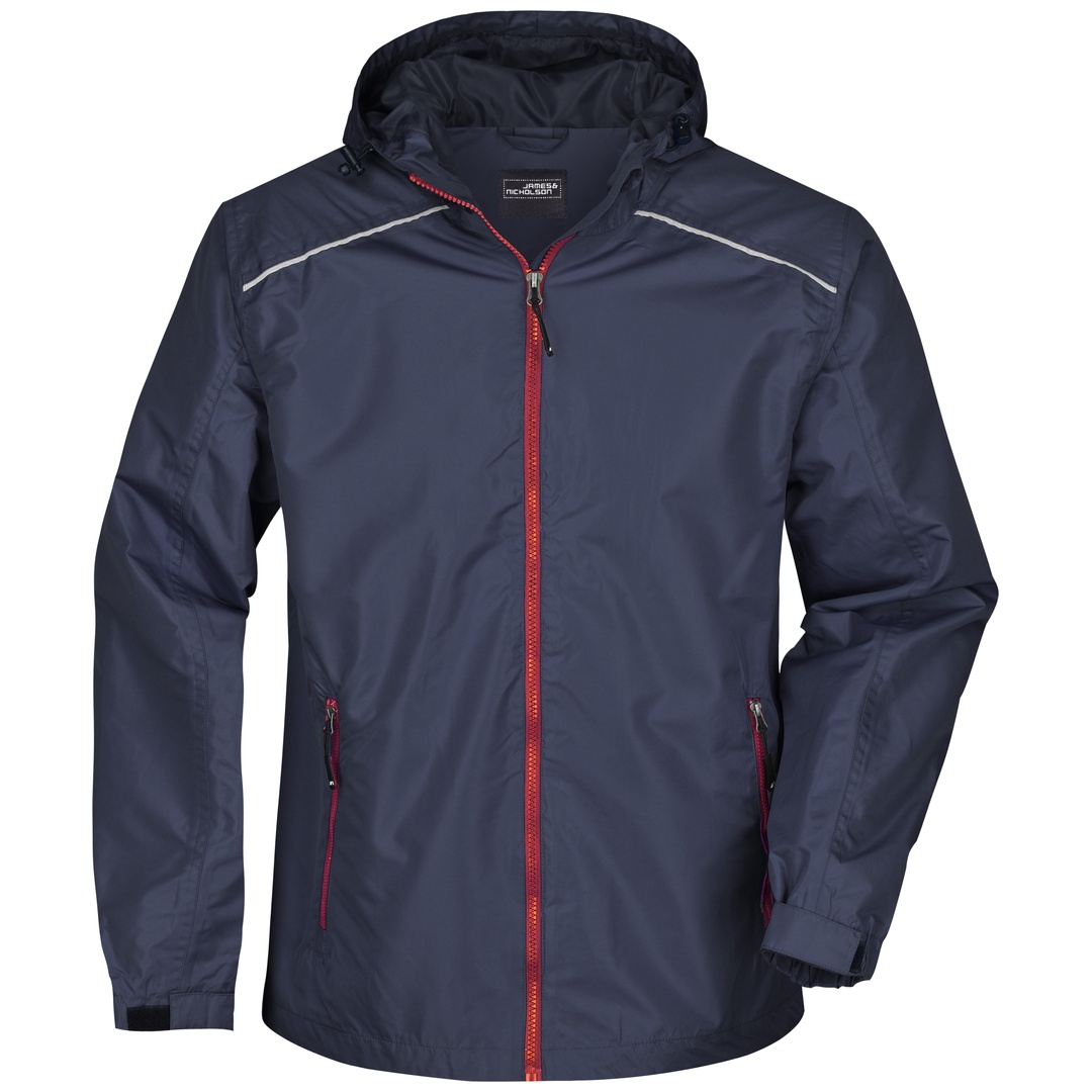 James & Nicholson Sportliche, funktionale Outdoorjacke Herren JN1118 Gr. M navy/red
