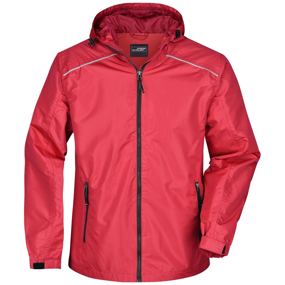 James & Nicholson Sportliche, funktionale Outdoorjacke Herren JN1118 Gr. S red/black