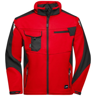 James & Nicholson Professionelle Softshelljacke JN844 Gr. XL red/black
